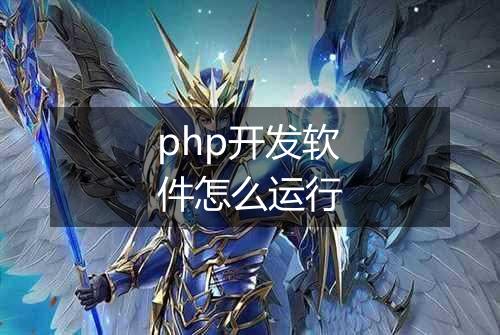 php开发软件怎么运行