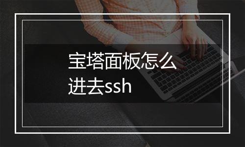 宝塔面板怎么进去ssh