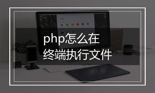 php怎么在终端执行文件
