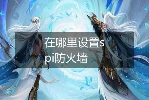 在哪里设置spi防火墙