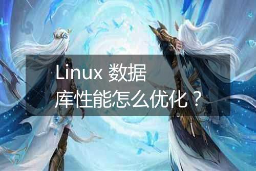 Linux 数据库性能怎么优化？