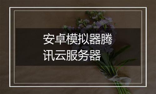 安卓模拟器腾讯云服务器