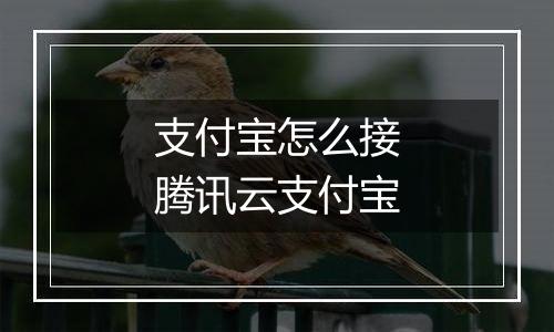 支付宝怎么接腾讯云支付宝