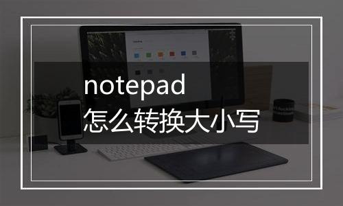 notepad怎么转换大小写