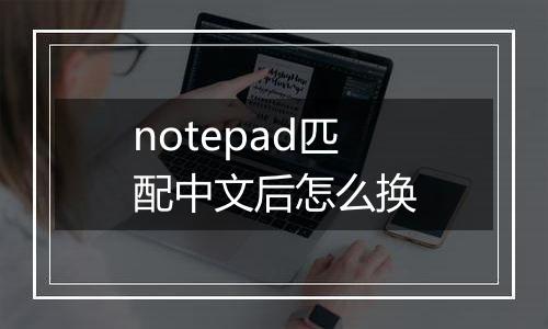 notepad匹配中文后怎么换