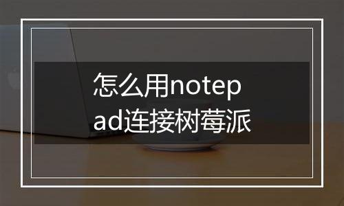 怎么用notepad连接树莓派