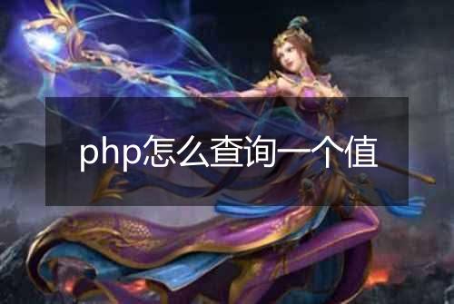 php怎么查询一个值