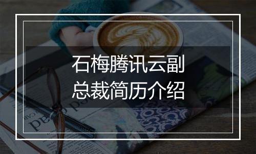 石梅腾讯云副总裁简历介绍