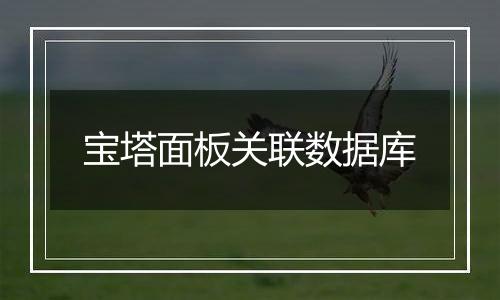 宝塔面板关联数据库