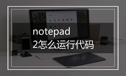 notepad2怎么运行代码