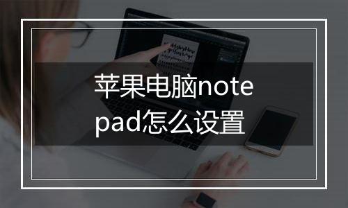 苹果电脑notepad怎么设置