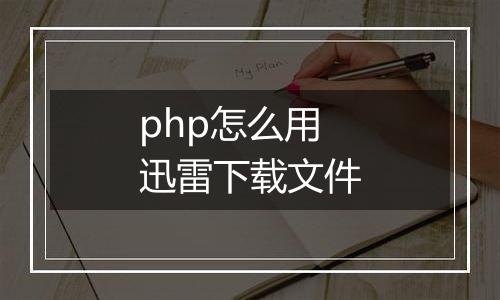 php怎么用迅雷下载文件