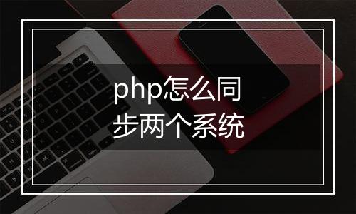 php怎么同步两个系统