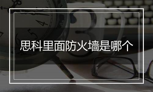 思科里面防火墙是哪个