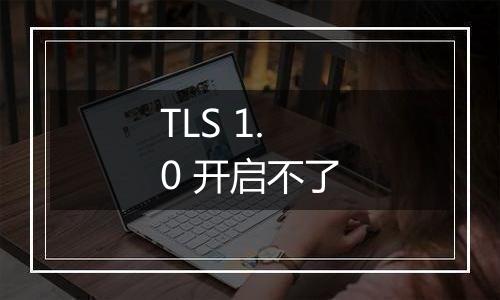 TLS 1.0 开启不了
