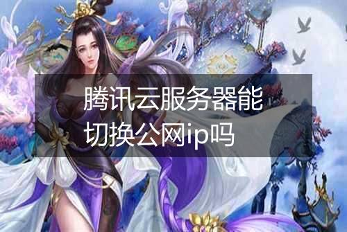 腾讯云服务器能切换公网ip吗
