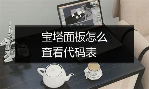 宝塔面板怎么查看代码表
