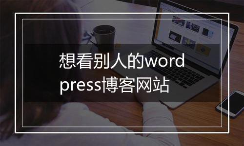 想看别人的wordpress博客网站