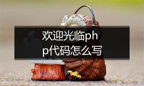 欢迎光临php代码怎么写