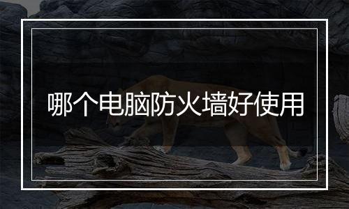 哪个电脑防火墙好使用