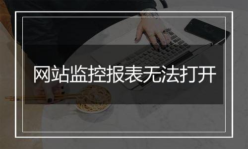 网站监控报表无法打开