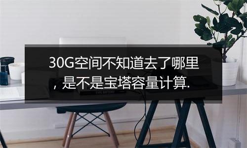 30G空间不知道去了哪里,是不是宝塔容量计算.