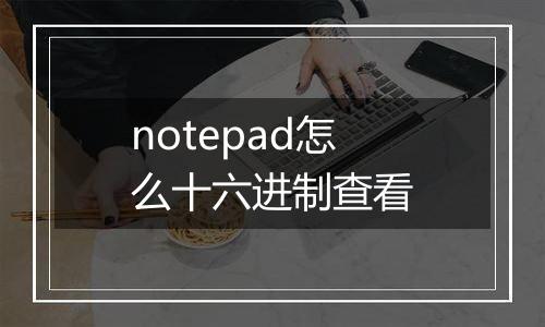 notepad怎么十六进制查看