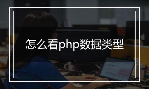 怎么看php数据类型