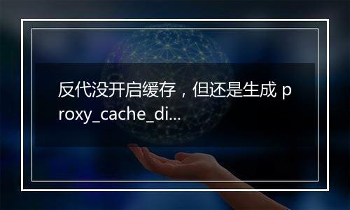 反代没开启缓存,但还是生成 proxy_cache_dir 内文件