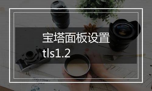 宝塔面板设置tls1.2
