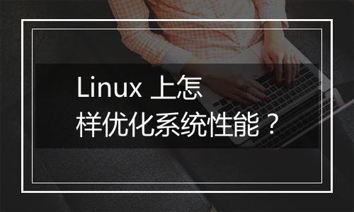 Linux 上怎样优化系统性能?