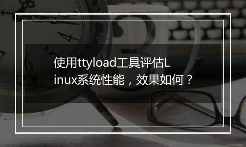 使用ttyload工具评估Linux系统性能，效果如何？