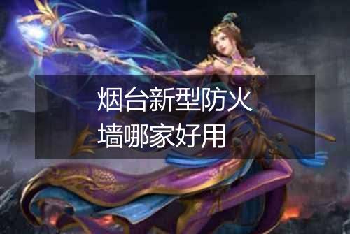 烟台新型防火墙哪家好用