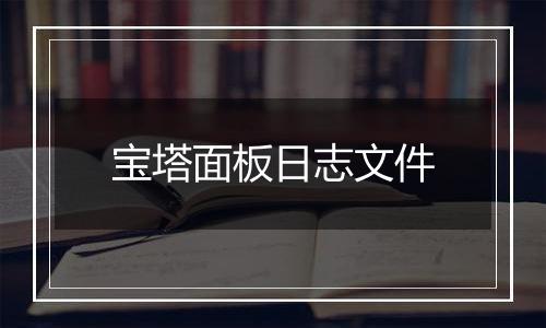 宝塔面板日志文件