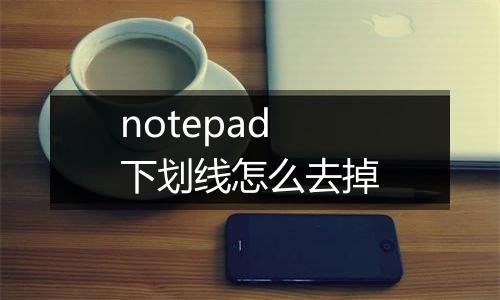 notepad下划线怎么去掉