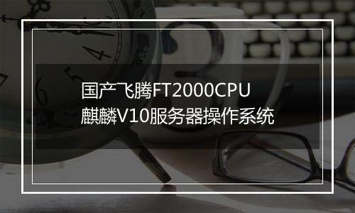 国产飞腾FT2000CPU麒麟V10服务器操作系统