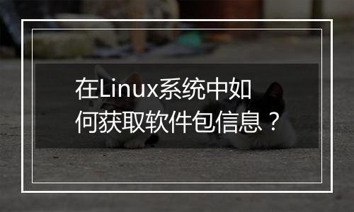 在Linux系统中如何获取软件包信息？