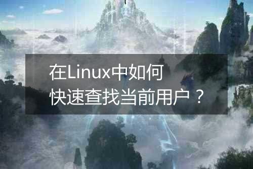 在Linux中如何快速查找当前用户?