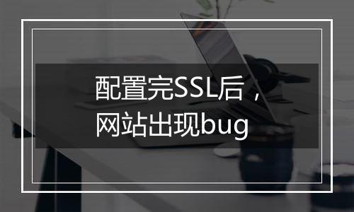 配置完SSL后,网站出现bug