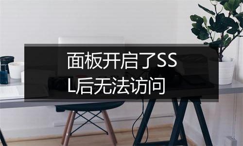面板开启了SSL后无法访问