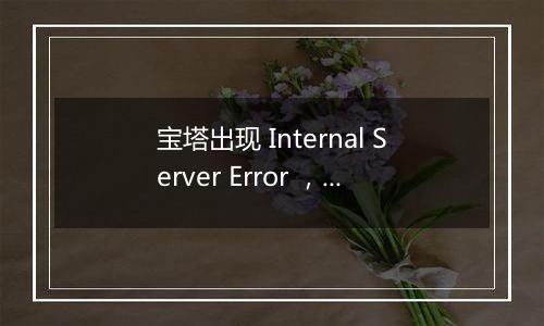 宝塔出现 Internal Server Error ，不能访问怎么解决