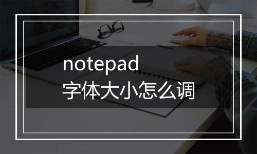 notepad字体大小怎么调
