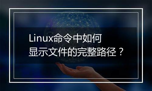 Linux命令中如何显示文件的完整路径？
