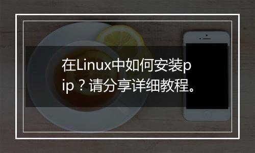 在Linux中如何安装pip？请分享详细教程。