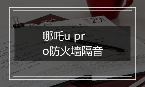 哪吒u pro防火墙隔音