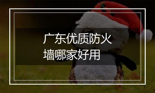 广东优质防火墙哪家好用