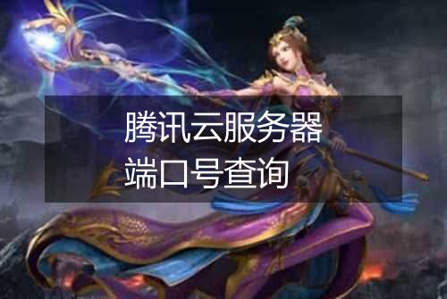 腾讯云服务器端口号查询