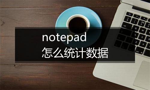 notepad怎么统计数据