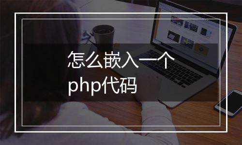 怎么嵌入一个php代码