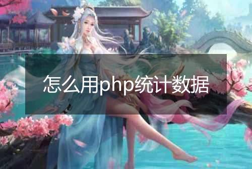 怎么用php统计数据